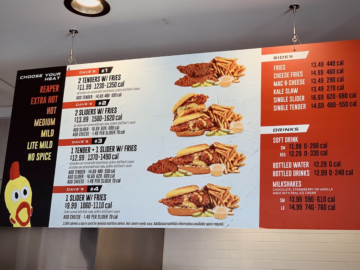 Dave's Hot Chicken Menu-1